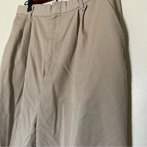 Vintage y2k khaki high waist relaxed fit trouser pants Sz 8 baggy fit - Picture 9 of 10